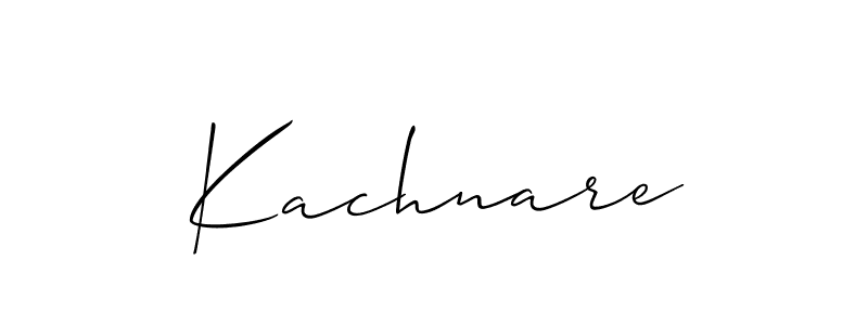 Create a beautiful signature design for name Kachnare. With this signature (Allison_Script) fonts, you can make a handwritten signature for free. Kachnare signature style 2 images and pictures png