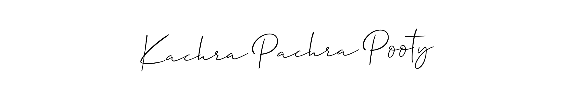 Best and Professional Signature Style for Kachra Pachra Pooty. Allison_Script Best Signature Style Collection. Kachra Pachra Pooty signature style 2 images and pictures png
