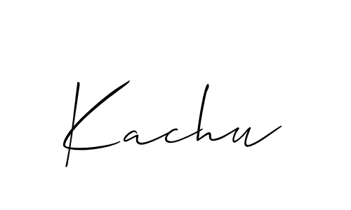 It looks lik you need a new signature style for name Kachu. Design unique handwritten (Allison_Script) signature with our free signature maker in just a few clicks. Kachu signature style 2 images and pictures png