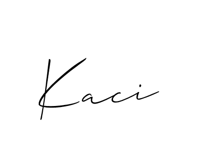 if you are searching for the best signature style for your name Kaci. so please give up your signature search. here we have designed multiple signature styles  using Allison_Script. Kaci signature style 2 images and pictures png
