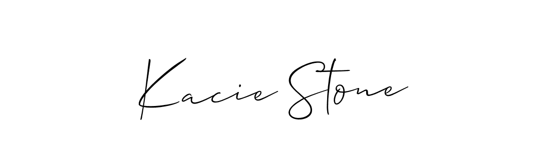 Kacie Stone stylish signature style. Best Handwritten Sign (Allison_Script) for my name. Handwritten Signature Collection Ideas for my name Kacie Stone. Kacie Stone signature style 2 images and pictures png