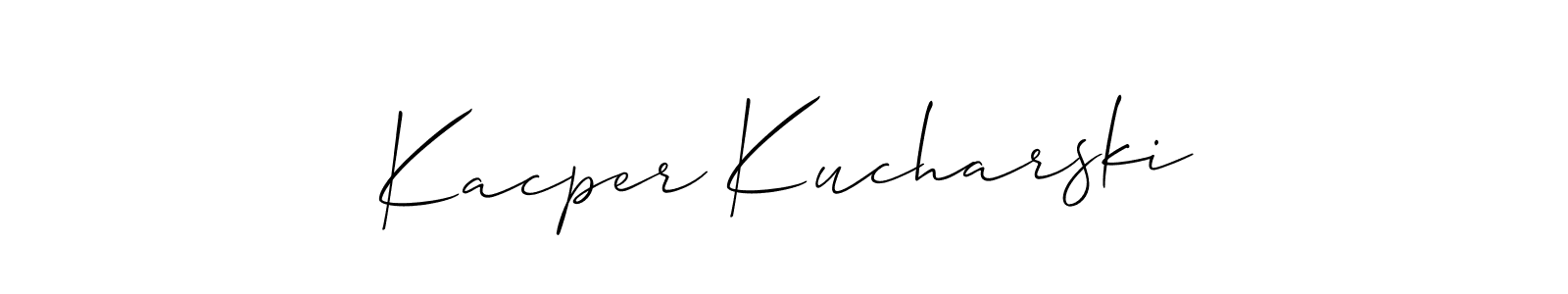 Here are the top 10 professional signature styles for the name Kacper Kucharski. These are the best autograph styles you can use for your name. Kacper Kucharski signature style 2 images and pictures png