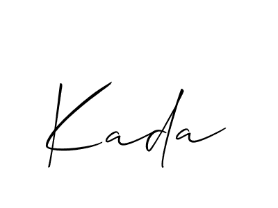 You should practise on your own different ways (Allison_Script) to write your name (Kada) in signature. don't let someone else do it for you. Kada signature style 2 images and pictures png