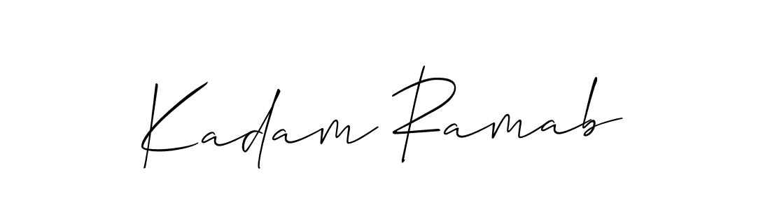 Make a beautiful signature design for name Kadam Ramab. Use this online signature maker to create a handwritten signature for free. Kadam Ramab signature style 2 images and pictures png