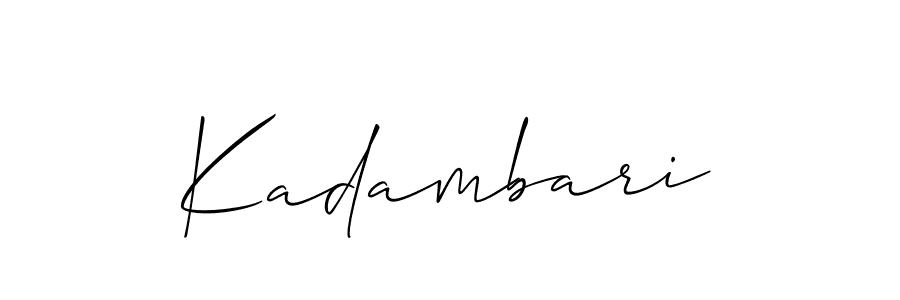 Once you've used our free online signature maker to create your best signature Allison_Script style, it's time to enjoy all of the benefits that Kadambari name signing documents. Kadambari signature style 2 images and pictures png