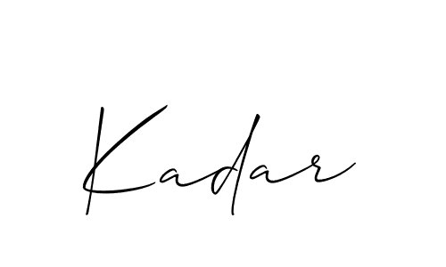 Similarly Allison_Script is the best handwritten signature design. Signature creator online .You can use it as an online autograph creator for name Kadar. Kadar signature style 2 images and pictures png