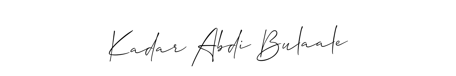 Once you've used our free online signature maker to create your best signature Allison_Script style, it's time to enjoy all of the benefits that Kadar Abdi Bulaale name signing documents. Kadar Abdi Bulaale signature style 2 images and pictures png