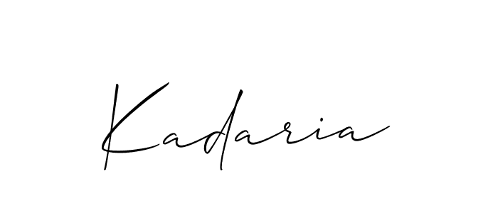 Make a short Kadaria signature style. Manage your documents anywhere anytime using Allison_Script. Create and add eSignatures, submit forms, share and send files easily. Kadaria signature style 2 images and pictures png