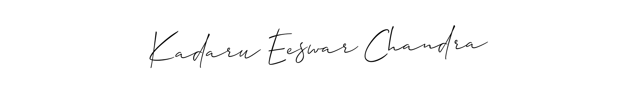 You can use this online signature creator to create a handwritten signature for the name Kadaru Eeswar Chandra. This is the best online autograph maker. Kadaru Eeswar Chandra signature style 2 images and pictures png