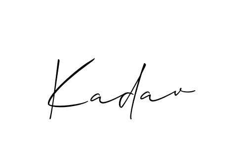 Best and Professional Signature Style for Kadav. Allison_Script Best Signature Style Collection. Kadav signature style 2 images and pictures png