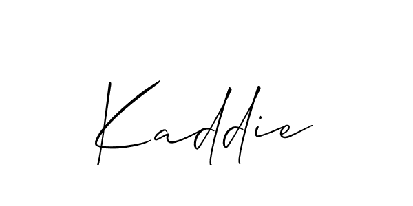 Make a short Kaddie signature style. Manage your documents anywhere anytime using Allison_Script. Create and add eSignatures, submit forms, share and send files easily. Kaddie signature style 2 images and pictures png