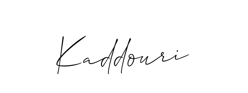 How to make Kaddouri signature? Allison_Script is a professional autograph style. Create handwritten signature for Kaddouri name. Kaddouri signature style 2 images and pictures png