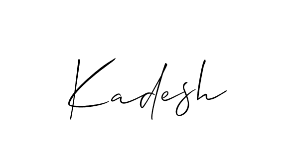 Check out images of Autograph of Kadesh name. Actor Kadesh Signature Style. Allison_Script is a professional sign style online. Kadesh signature style 2 images and pictures png