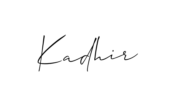 Make a beautiful signature design for name Kadhir. Use this online signature maker to create a handwritten signature for free. Kadhir signature style 2 images and pictures png