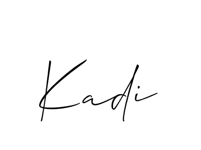 Similarly Allison_Script is the best handwritten signature design. Signature creator online .You can use it as an online autograph creator for name Kadi. Kadi signature style 2 images and pictures png