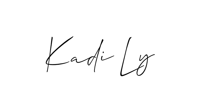 Once you've used our free online signature maker to create your best signature Allison_Script style, it's time to enjoy all of the benefits that Kadi Ly name signing documents. Kadi Ly signature style 2 images and pictures png