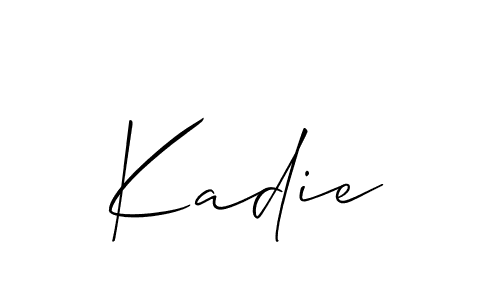 You should practise on your own different ways (Allison_Script) to write your name (Kadie) in signature. don't let someone else do it for you. Kadie signature style 2 images and pictures png