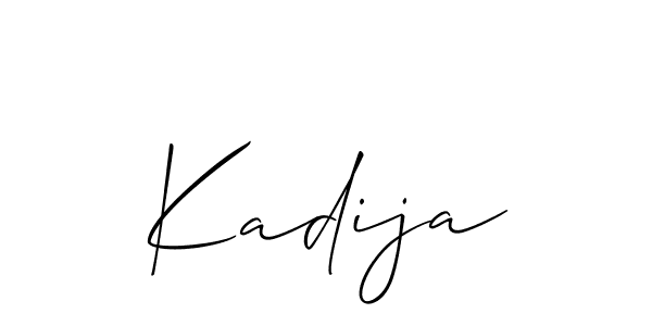Kadija stylish signature style. Best Handwritten Sign (Allison_Script) for my name. Handwritten Signature Collection Ideas for my name Kadija. Kadija signature style 2 images and pictures png