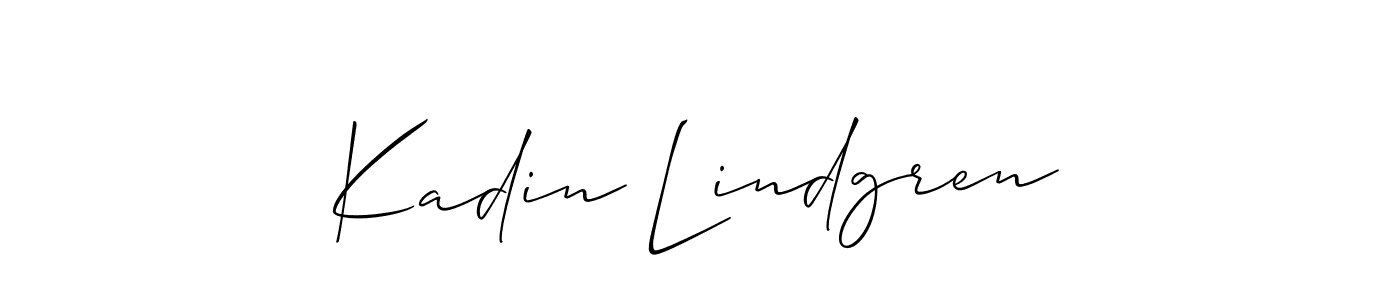 Also we have Kadin Lindgren name is the best signature style. Create professional handwritten signature collection using Allison_Script autograph style. Kadin Lindgren signature style 2 images and pictures png