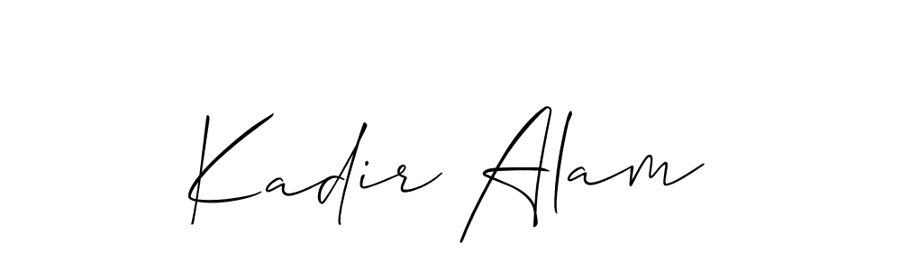 It looks lik you need a new signature style for name Kadir Alam. Design unique handwritten (Allison_Script) signature with our free signature maker in just a few clicks. Kadir Alam signature style 2 images and pictures png