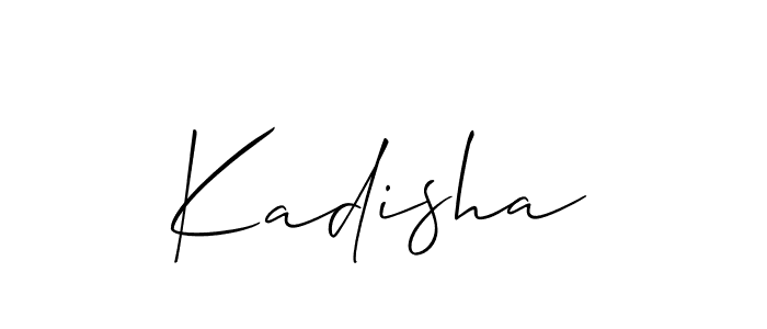 Also we have Kadisha name is the best signature style. Create professional handwritten signature collection using Allison_Script autograph style. Kadisha signature style 2 images and pictures png