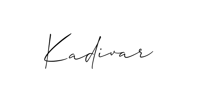 How to Draw Kadivar signature style? Allison_Script is a latest design signature styles for name Kadivar. Kadivar signature style 2 images and pictures png