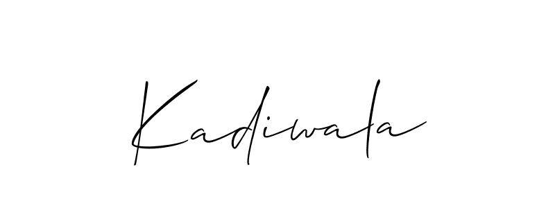 Best and Professional Signature Style for Kadiwala. Allison_Script Best Signature Style Collection. Kadiwala signature style 2 images and pictures png