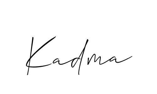 Create a beautiful signature design for name Kadma. With this signature (Allison_Script) fonts, you can make a handwritten signature for free. Kadma signature style 2 images and pictures png