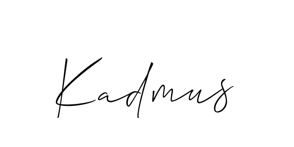 Also You can easily find your signature by using the search form. We will create Kadmus name handwritten signature images for you free of cost using Allison_Script sign style. Kadmus signature style 2 images and pictures png