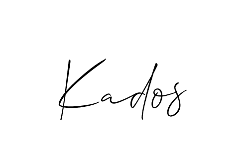 How to make Kados name signature. Use Allison_Script style for creating short signs online. This is the latest handwritten sign. Kados signature style 2 images and pictures png