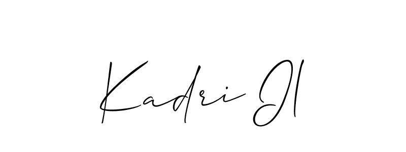 Allison_Script is a professional signature style that is perfect for those who want to add a touch of class to their signature. It is also a great choice for those who want to make their signature more unique. Get Kadri Il name to fancy signature for free. Kadri Il signature style 2 images and pictures png