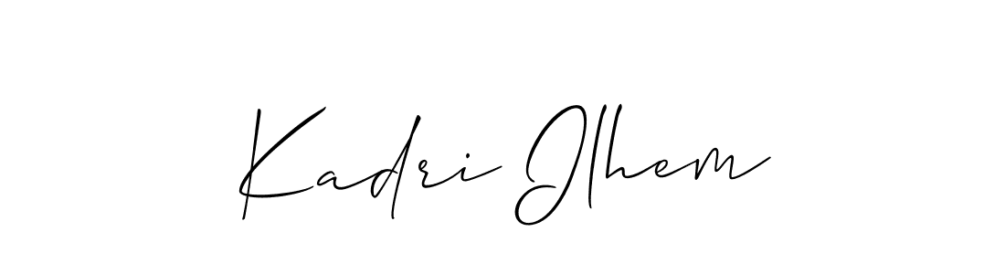 Once you've used our free online signature maker to create your best signature Allison_Script style, it's time to enjoy all of the benefits that Kadri Ilhem name signing documents. Kadri Ilhem signature style 2 images and pictures png