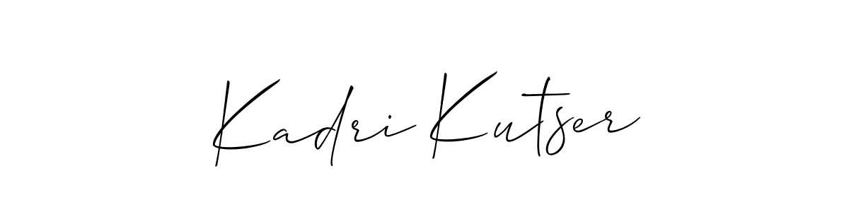 Kadri Kutser stylish signature style. Best Handwritten Sign (Allison_Script) for my name. Handwritten Signature Collection Ideas for my name Kadri Kutser. Kadri Kutser signature style 2 images and pictures png