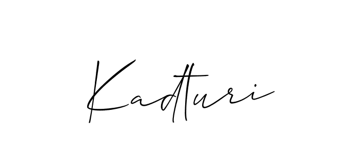 Also You can easily find your signature by using the search form. We will create Kadturi name handwritten signature images for you free of cost using Allison_Script sign style. Kadturi signature style 2 images and pictures png