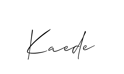 How to make Kaede name signature. Use Allison_Script style for creating short signs online. This is the latest handwritten sign. Kaede signature style 2 images and pictures png