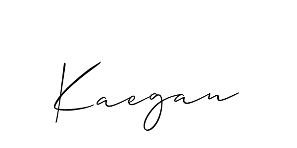 The best way (Allison_Script) to make a short signature is to pick only two or three words in your name. The name Kaegan include a total of six letters. For converting this name. Kaegan signature style 2 images and pictures png