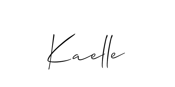 It looks lik you need a new signature style for name Kaelle. Design unique handwritten (Allison_Script) signature with our free signature maker in just a few clicks. Kaelle signature style 2 images and pictures png