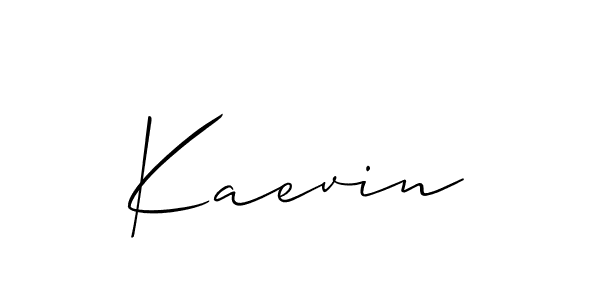 You can use this online signature creator to create a handwritten signature for the name Kaevin. This is the best online autograph maker. Kaevin signature style 2 images and pictures png