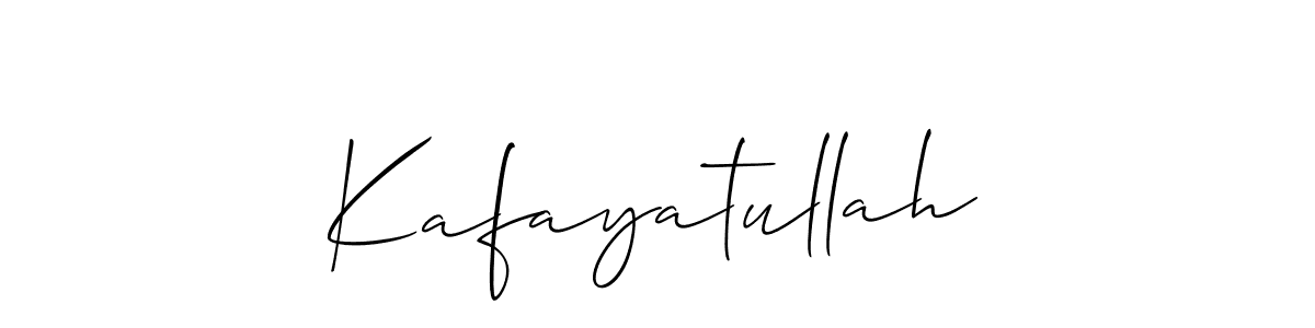 Create a beautiful signature design for name Kafayatullah. With this signature (Allison_Script) fonts, you can make a handwritten signature for free. Kafayatullah signature style 2 images and pictures png