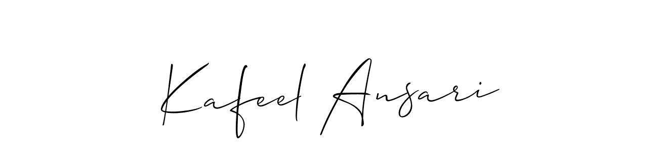 Best and Professional Signature Style for Kafeel Ansari. Allison_Script Best Signature Style Collection. Kafeel Ansari signature style 2 images and pictures png