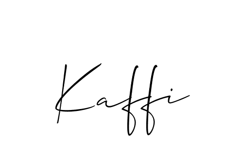 Kaffi stylish signature style. Best Handwritten Sign (Allison_Script) for my name. Handwritten Signature Collection Ideas for my name Kaffi. Kaffi signature style 2 images and pictures png
