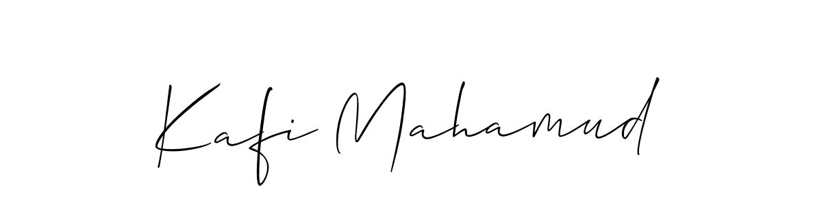 Similarly Allison_Script is the best handwritten signature design. Signature creator online .You can use it as an online autograph creator for name Kafi Mahamud. Kafi Mahamud signature style 2 images and pictures png