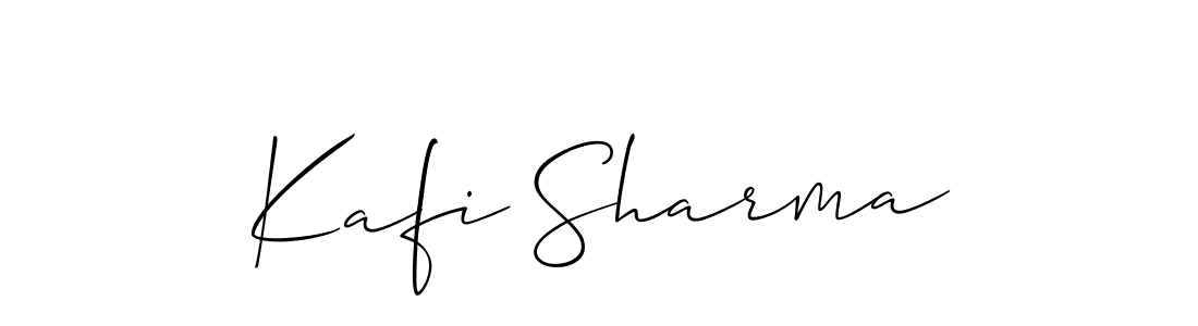 Make a short Kafi Sharma signature style. Manage your documents anywhere anytime using Allison_Script. Create and add eSignatures, submit forms, share and send files easily. Kafi Sharma signature style 2 images and pictures png