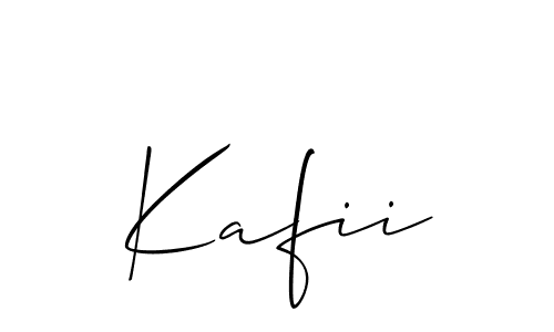 Similarly Allison_Script is the best handwritten signature design. Signature creator online .You can use it as an online autograph creator for name Kafii. Kafii signature style 2 images and pictures png