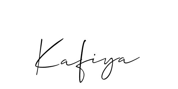 if you are searching for the best signature style for your name Kafiya. so please give up your signature search. here we have designed multiple signature styles  using Allison_Script. Kafiya signature style 2 images and pictures png