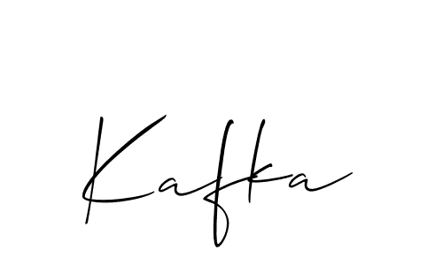 Use a signature maker to create a handwritten signature online. With this signature software, you can design (Allison_Script) your own signature for name Kafka. Kafka signature style 2 images and pictures png