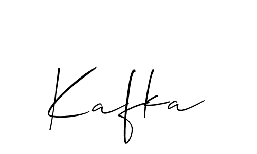 Design your own signature with our free online signature maker. With this signature software, you can create a handwritten (Allison_Script) signature for name Kafka. Kafka signature style 2 images and pictures png