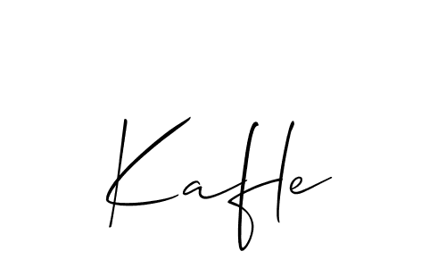 You should practise on your own different ways (Allison_Script) to write your name (Kafle) in signature. don't let someone else do it for you. Kafle signature style 2 images and pictures png