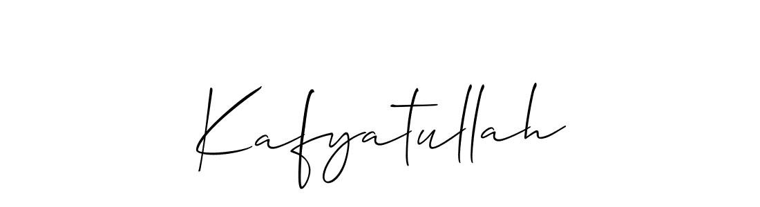 How to make Kafyatullah signature? Allison_Script is a professional autograph style. Create handwritten signature for Kafyatullah name. Kafyatullah signature style 2 images and pictures png