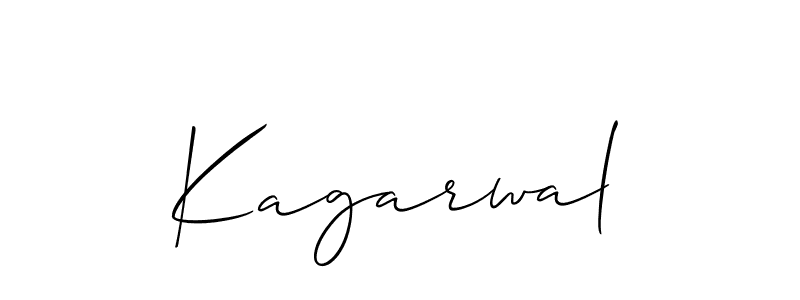 Use a signature maker to create a handwritten signature online. With this signature software, you can design (Allison_Script) your own signature for name Kagarwal. Kagarwal signature style 2 images and pictures png